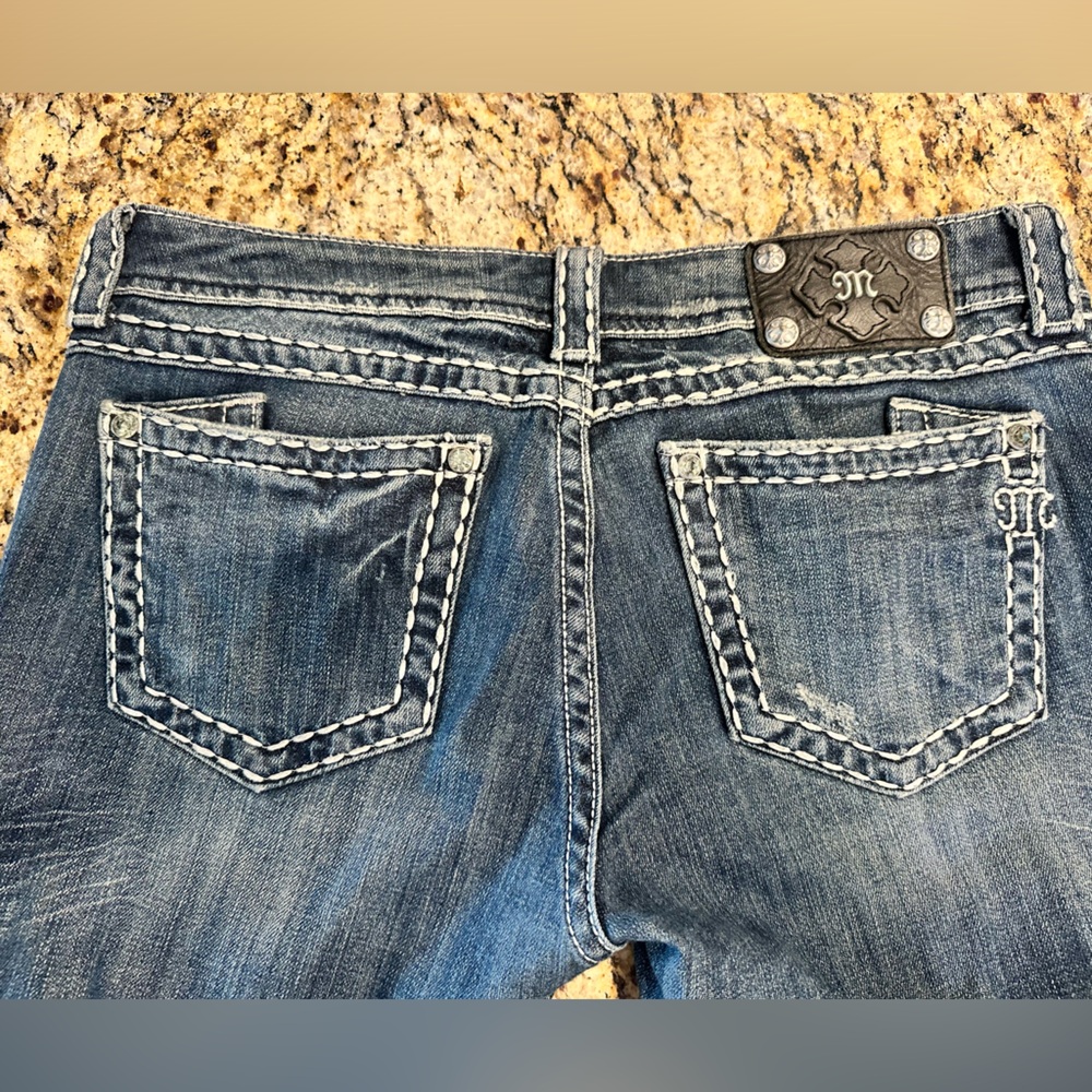 Miss Me Boot Cut Plain Pocket